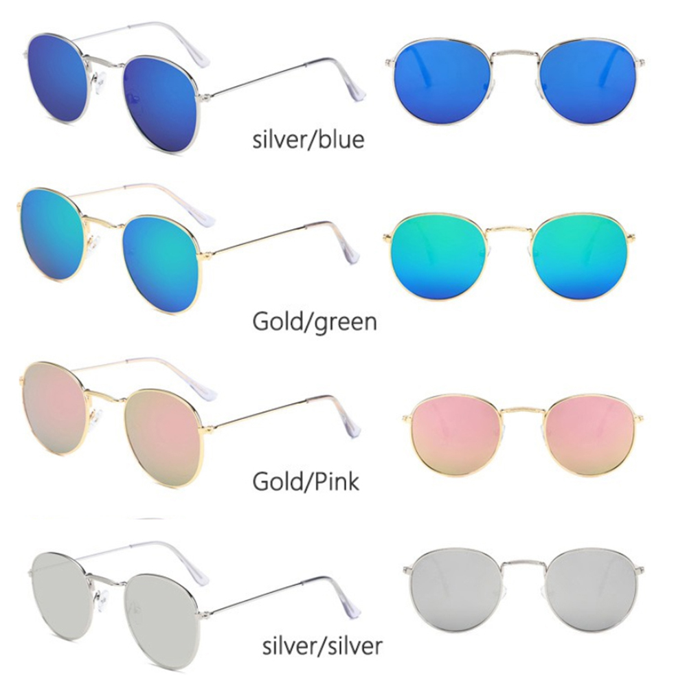 Kính Mát Gọng Kim Loại Phong Cách Retro Cho Nam Và Nữ