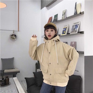 Áo khoác dù túi hộp