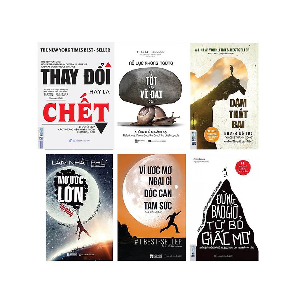Sách - Combo 6 Cuốn Động Lực Phát Triển Bản Thân Và Đánh Thức Mục Tiêu Trong Bạn