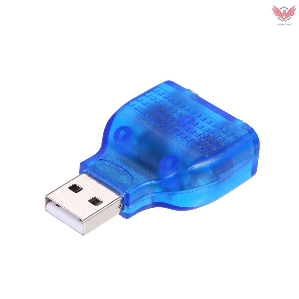 Đầu Chuyển Đổi Fir Usb Sang Ps / 2 Usb A Male Sang Ps2 Female Cho Bàn Phím Chuột Và Chuột