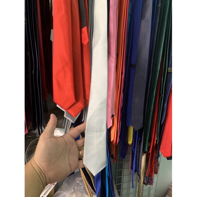 Cà vạt nam dây kéo - cà vạt bản nhỏ 5cm dây kéoTH