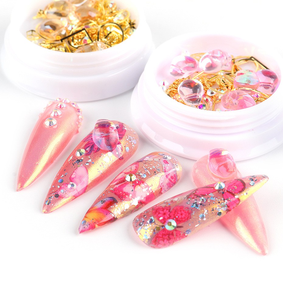 Trang Trí Móng Nail Tổng Hợp Với Nhiều Mẫu Trang Sức Mới Đẹp - Lẻ 1 Sét