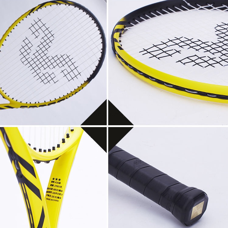 Vợt tennis sợi carbon cao cấp W202 chuyên nghiệp quà tặng phụ kiện kèm đế bóng tập luyện