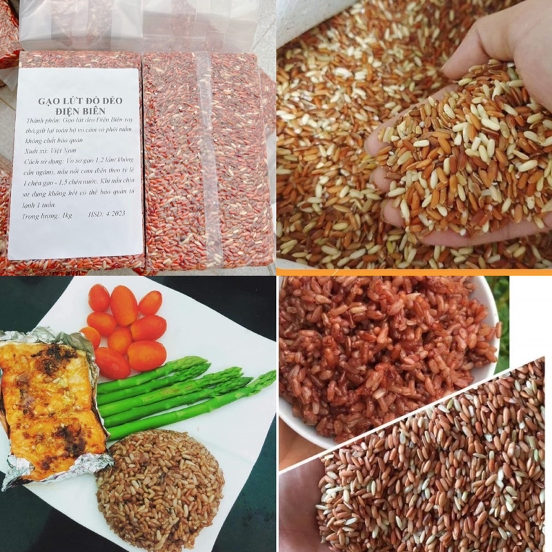 GẠO LỨT ĐỎ DẺO ĐIỆN BIÊN 1kg
