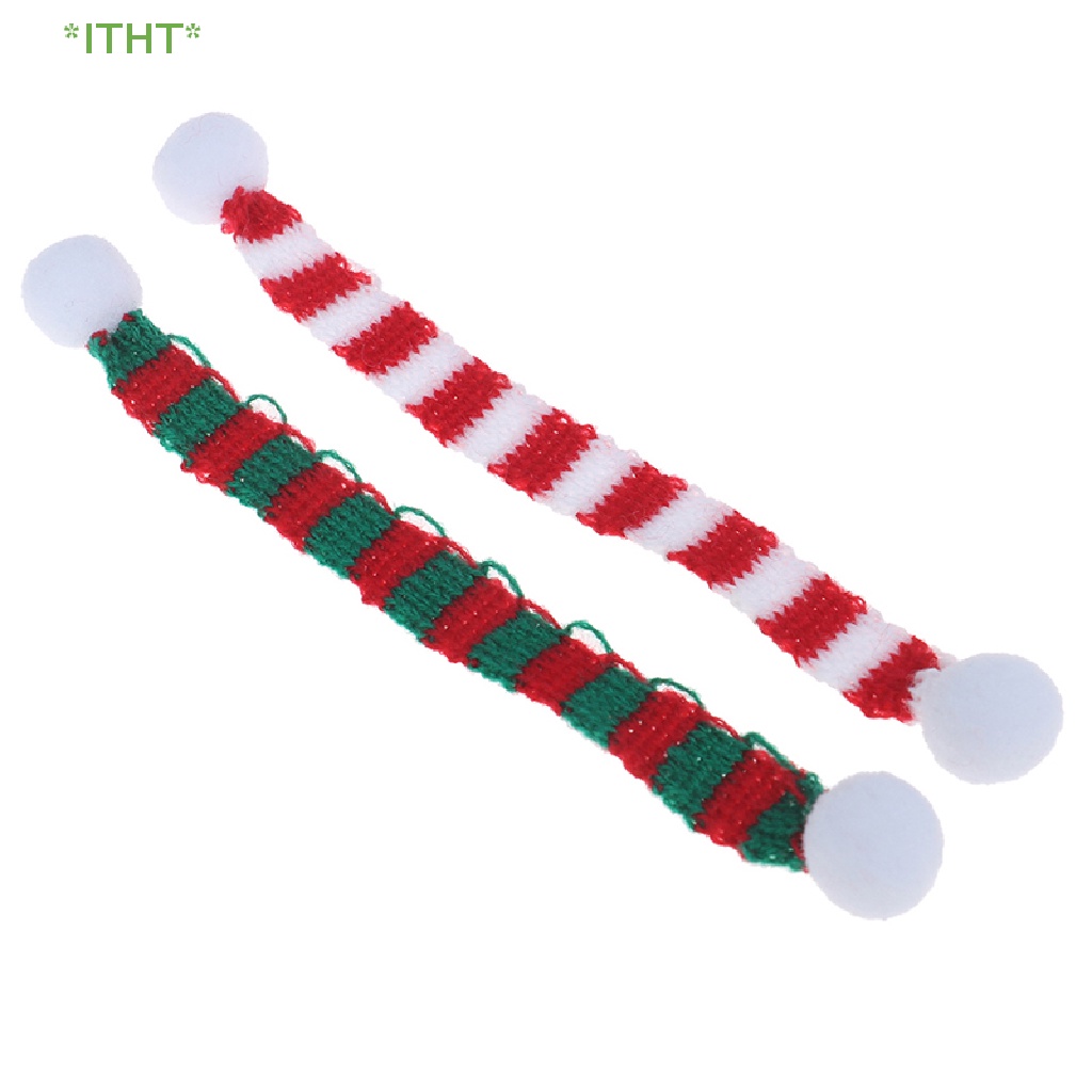 Khăn Quàng Cổ Giáng Sinh Cho Nhà Búp Bê 1 / 12 1 / 6 Mới