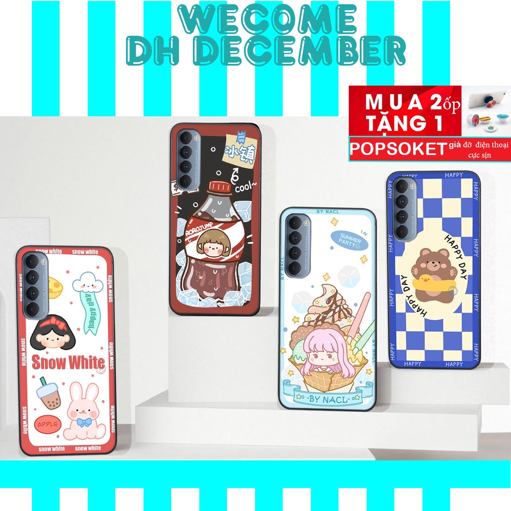 Ốp lưng Oppo RENO 4 / RENO 4 PRO  in hình 3D gấu mới nhất - sang - chảnh - ĐẸP- BỀN