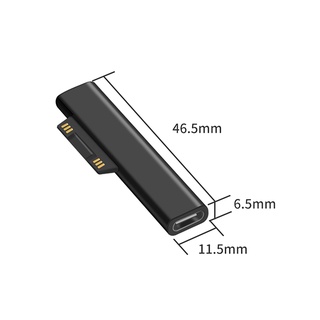 {Fcc} Bộ chuyển đổi sạc nhanh Type C Female PD cho đầu nối Surface Pro 3 4 5 6 Go