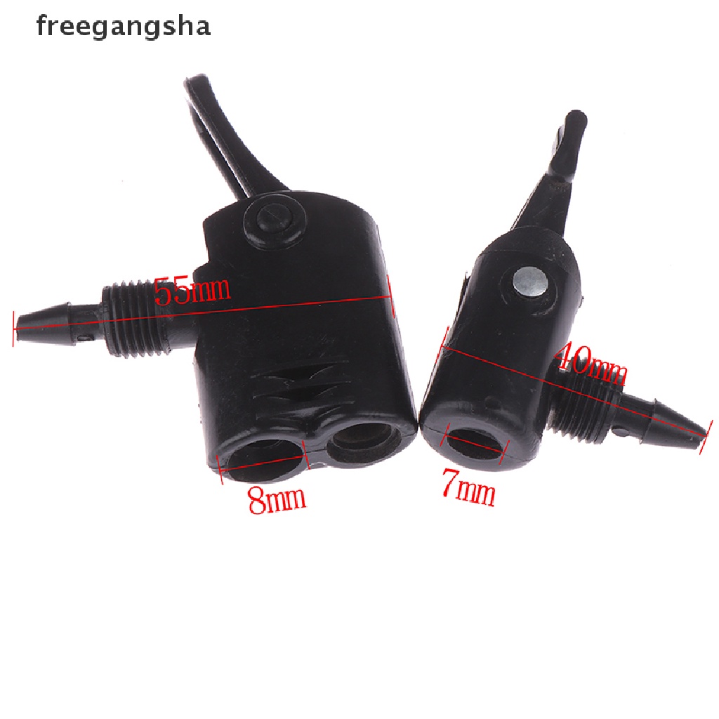 [FREG] 1PC Bicycle Pump Nozzle Hose Adapter Double/Single Head Pumping Valve Converter FDH