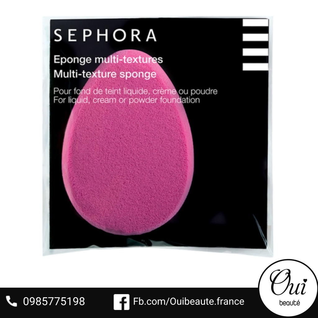 Mút trang điểm Sephora Eponge multi-textures Ouibeaute