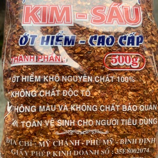 Ớt hiểm khô xay nguyên chất/ bịch 500gr