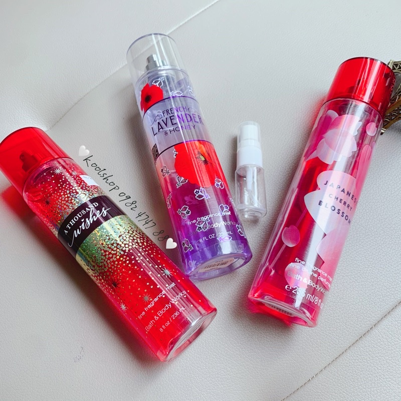 Xịt thơm body Bath & body works