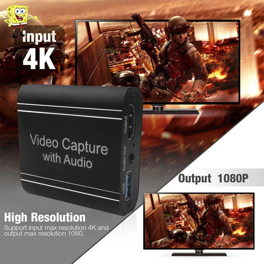 ☆Pro☆ 4K 60Hz 1080P USB 2.0 HDMI-compatible Video Capture Card Audio Video