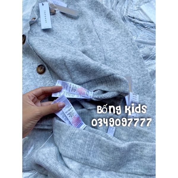 Bộ Len Cardigan &amp; Short Nữ Ghi TS