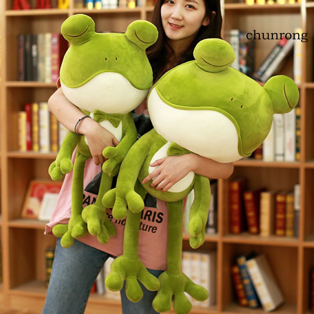 Búp bê nhồi bông hình ếch xanh hoạt hình nhiều màu sắc