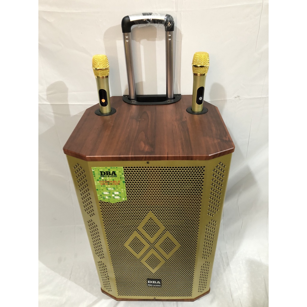 LOA KÉO CAO CẤP DBA 2509 BASS 40 BA ĐƯỜNG TIẾNG ÂM THANH SIÊU CHẤT, KÈM 2 MÍC KIM LOẠI UHF CHỐNG HÚ XỊN