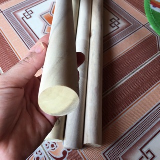 Gỗ tròn đã chà mịn Phi 3 dài 45cm