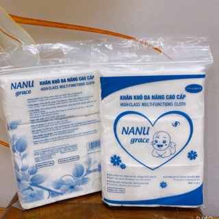 Combo 2 bịch khăn khô đa năng nanu grace 600 tờ
