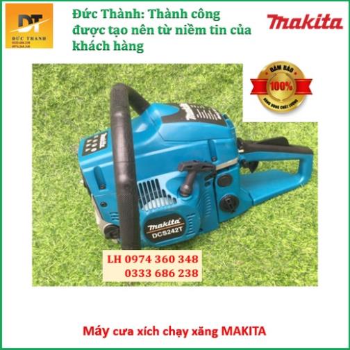 Máy cưa xích chạy xăng chính hãng Makita.