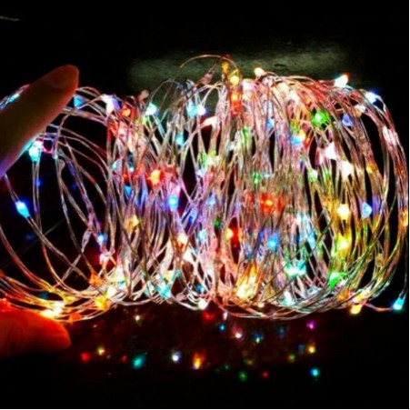 Sài Pin AA - Dây Đèn Fairy Light Đom Đóm Gần 3 Mét