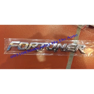 Chữ nổi fortuner
