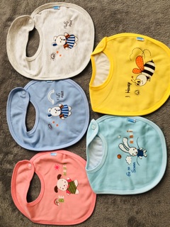 Yếm ăn dặm 100% cotton (Y001)