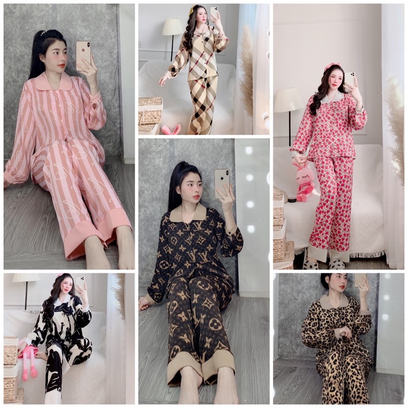 ĐỒ BỘ PIJAMA - BỘ NGỦ TAY DÀI TIỂU THƯ CAO CẤP | WebRaoVat - webraovat.net.vn