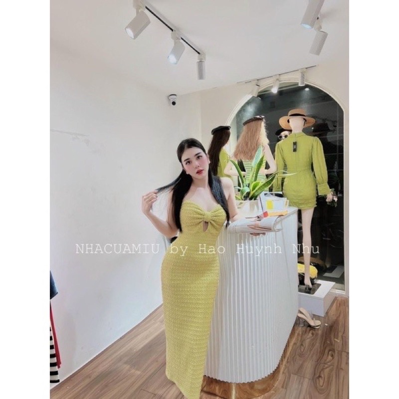 SALE LỖ ĐẦM GÂN TĂM XỐP NHĂN ĐI TIỆC 2 DÂY  DỦ KIỂU TO DÁNG CHỮ A NGẮN TRÊN GỐI (ẢNH, VIDEO THẬT)
