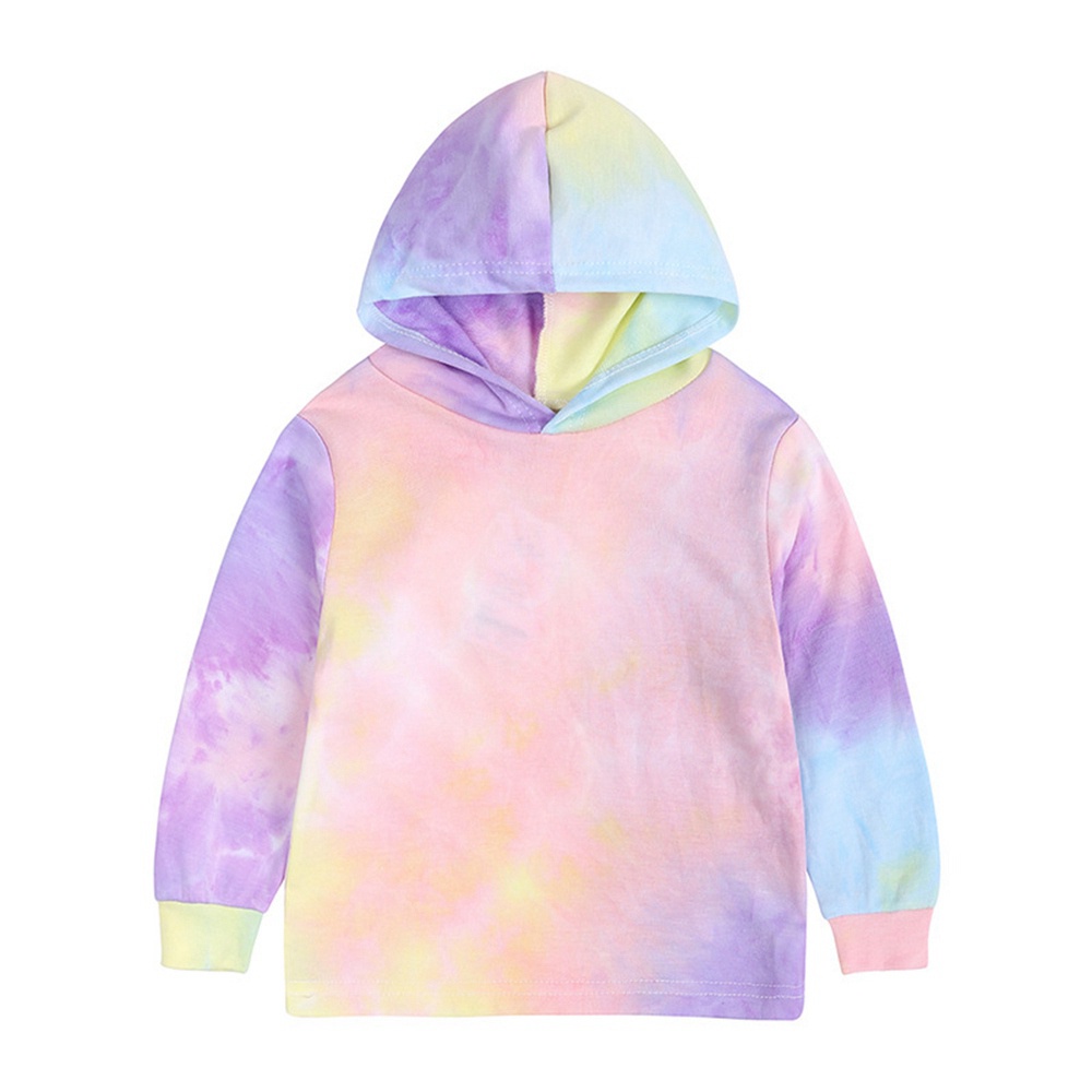 Set áo hoodie màu sắc cầu vồng + quần dài cho bé