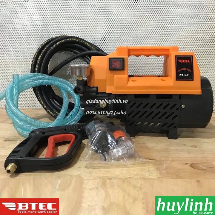 Máy rửa xe mini gia đình Btec BT1401 - 1200W