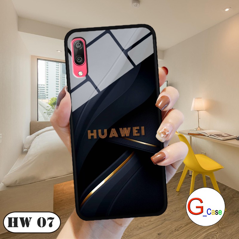 [Mã ELORDER5 giảm 10k đơn 20k] Ốp lưng Huawei Y7 Pro 2019-lưng kính in logo hãng điện thoại