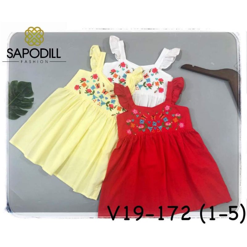 Váy thô mềm Sapodill cánh tiên thêu cho bé gái