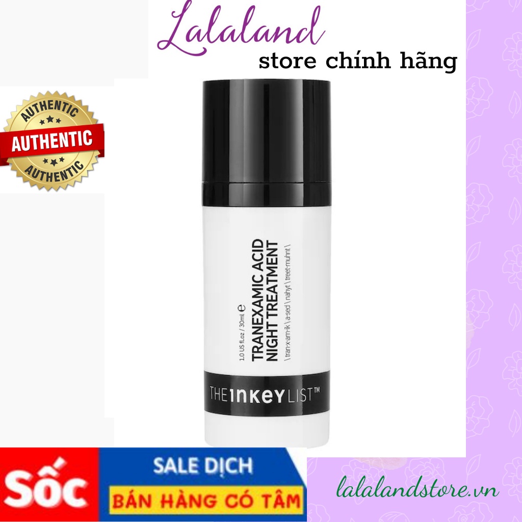 Kem dưỡng dẹp gọn thâm nám tàn nhang The INKEY List Tranexamic Acid Night Treatment 30ml