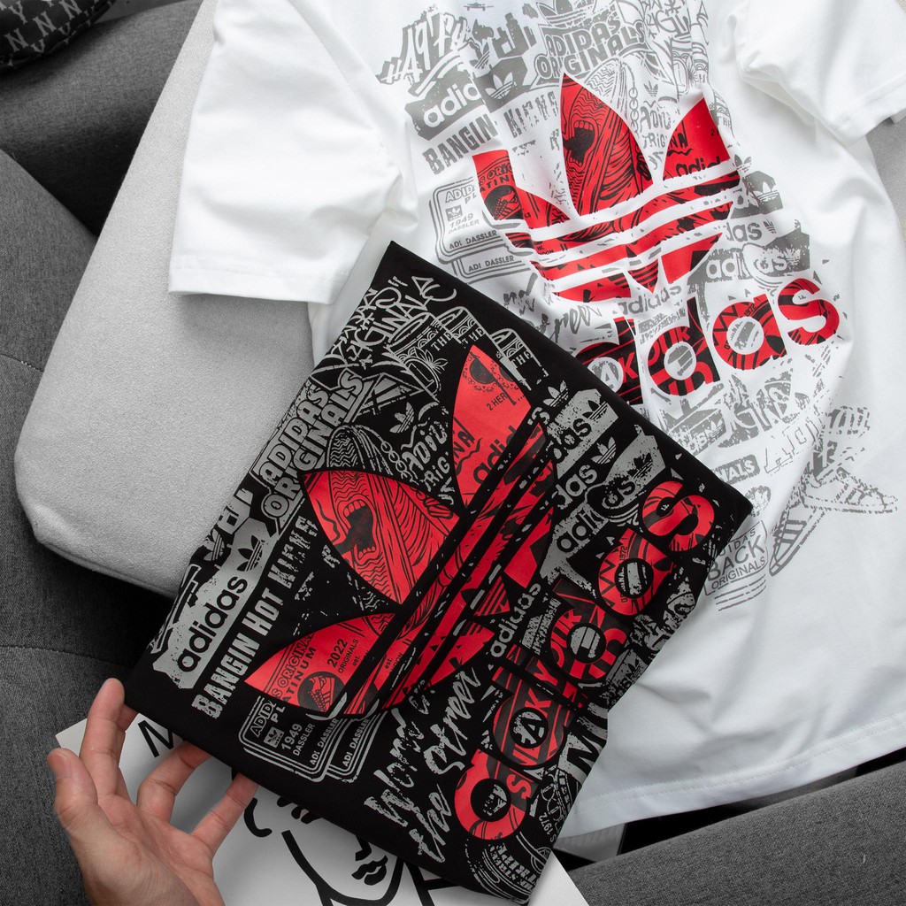 Áo Thun Adidas Nam Nữ Chính Hãng 100% Cotton Adidas Họa Tiết 01 - 03