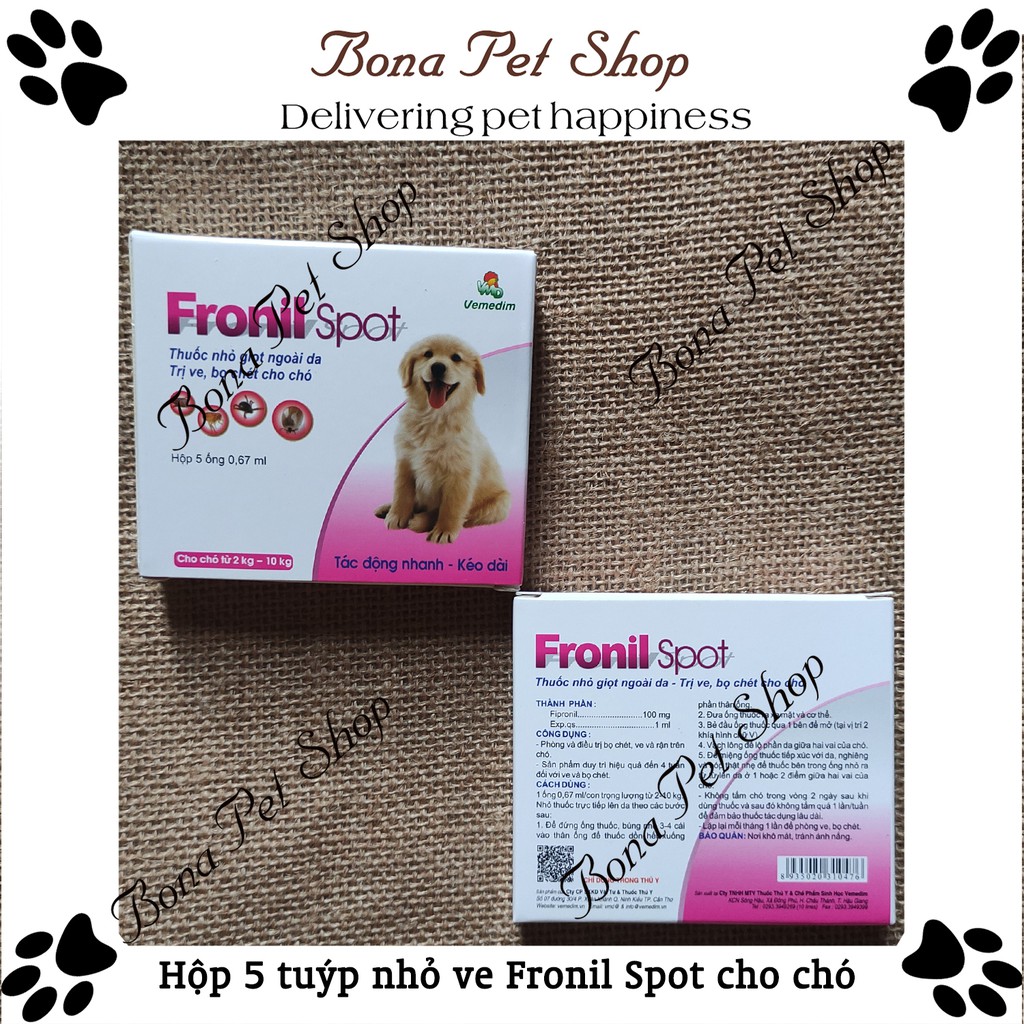 Fronil nhỏ gáy chó mèo