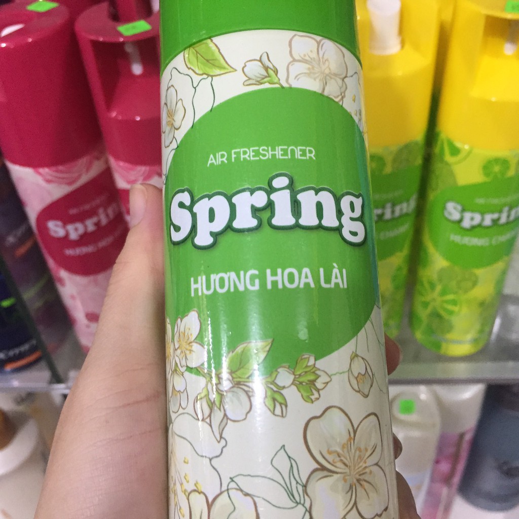 XỊT THƠM PHÒNG THIÊN NHIÊN SPRING HƯƠNG NHÀI 280ML