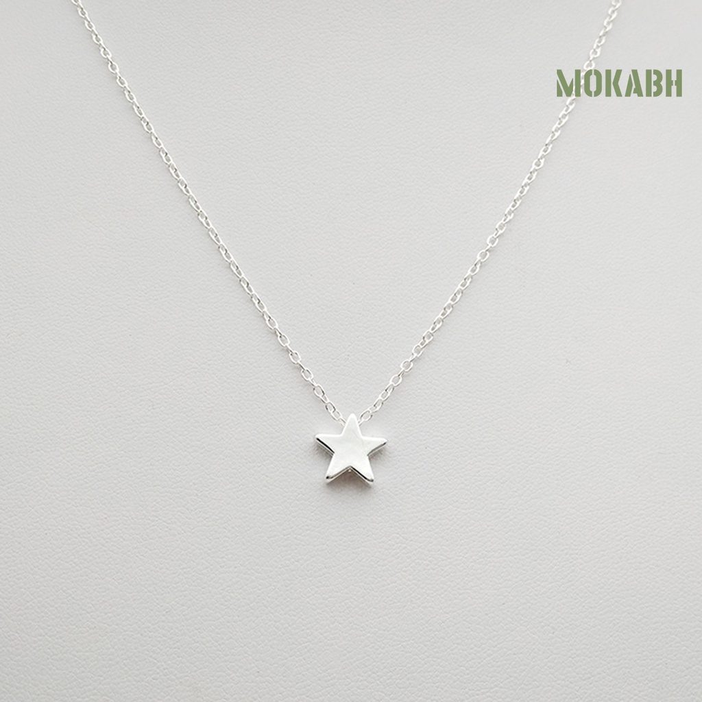 Vòng cổ Hình Ngôi Sao Năm Cánh Đơn Giản Chống Rỉ Sét Cho Nữ