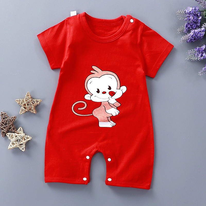 Bộ liền thân Body đùi Khỉ con đáng yêu chất Cotton mềm mịn thoáng mát
