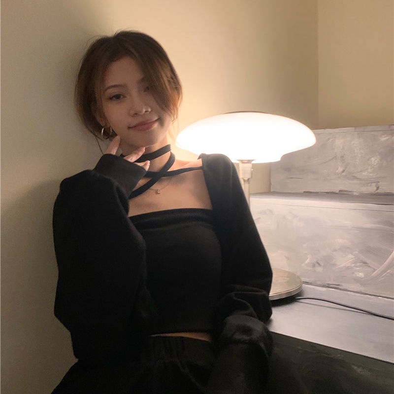 COZOK Set áo khoác tay dài + áo Vest không tay thời trang cho nữ