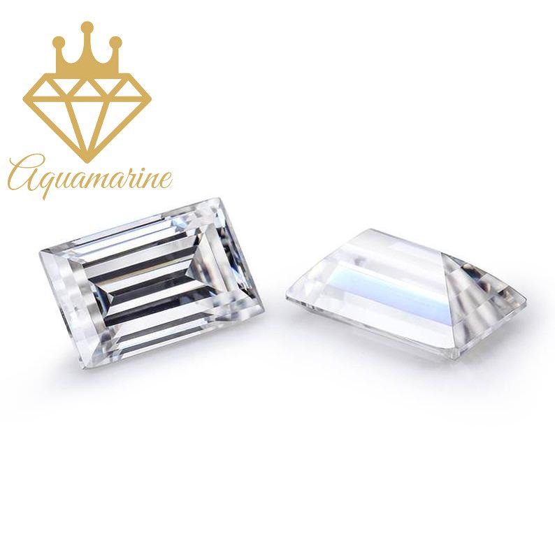 Kim cương nhân tạo Moissanite Baguette