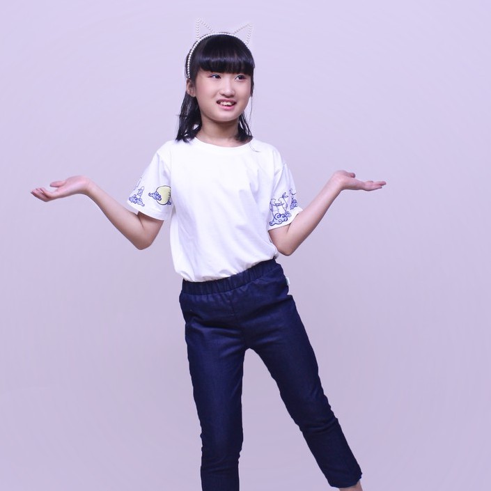 Quần dài cho bé skinny xanh đen từ 10kg - 45kg để đi chơi GQD001 - JADINY