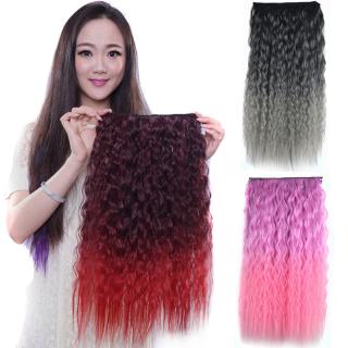 Tóc giả WIGSIN nối tóc xoăn dài sợi tổng hợp chịu được nhiệt độ cao 5 kẹp thời trang