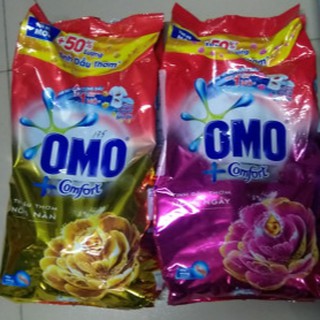 Bột giặt omo tinh dầu thơm comfort 5,5 kg hồng/ vàng