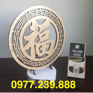 ốp lưng bàn thờ bằng gỗ chữ phúc