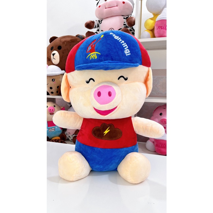 GẤU BÔNG HEO MỈM CƯỜI HEO ĐỘI NÓN DỄ THƯƠNG