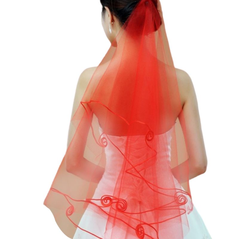 Mạng Che Mặt Bằng Vải Tuyn Một Lớp Dài 1.5M Dành Cho Nữ