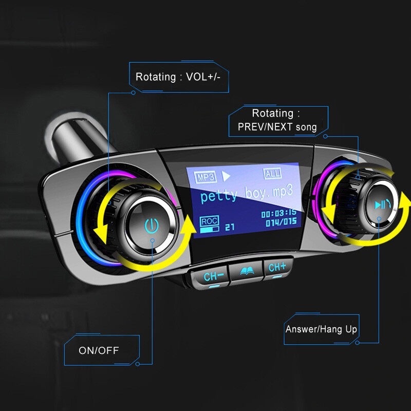 Máy Nghe Nhạc MP3 Kết Nối Bluetooth Cho Xe Hơi