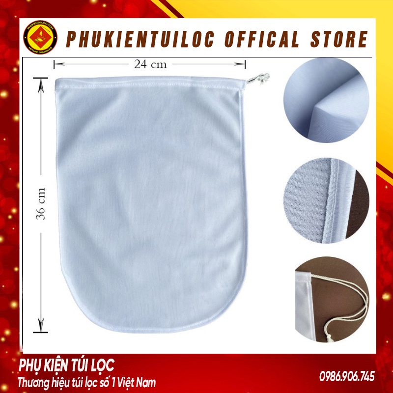 Túi lọc đa năng lọc sữa hạt, lọc thực phẩm siêu mịn nhiều kích thước - Phukientuiloc.com