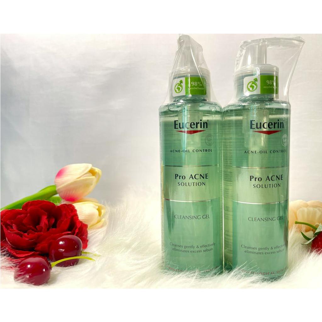 Gel Rửa Mặt Eucerin Pro Acne Cleansing Gel Làm Sạch Dịu Nhẹ Cho Da Nhờn Mụn