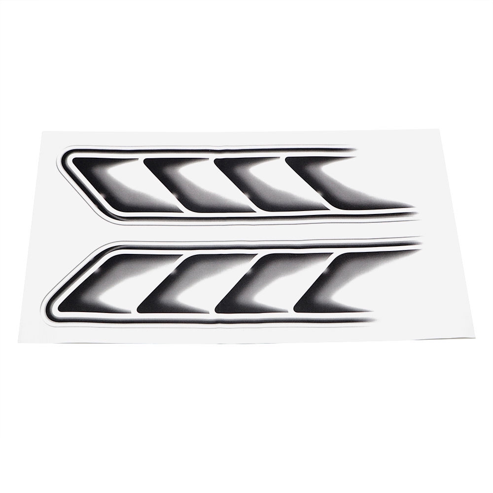 Decal dán trang trí oto hình cá mập đen 3D chống nước