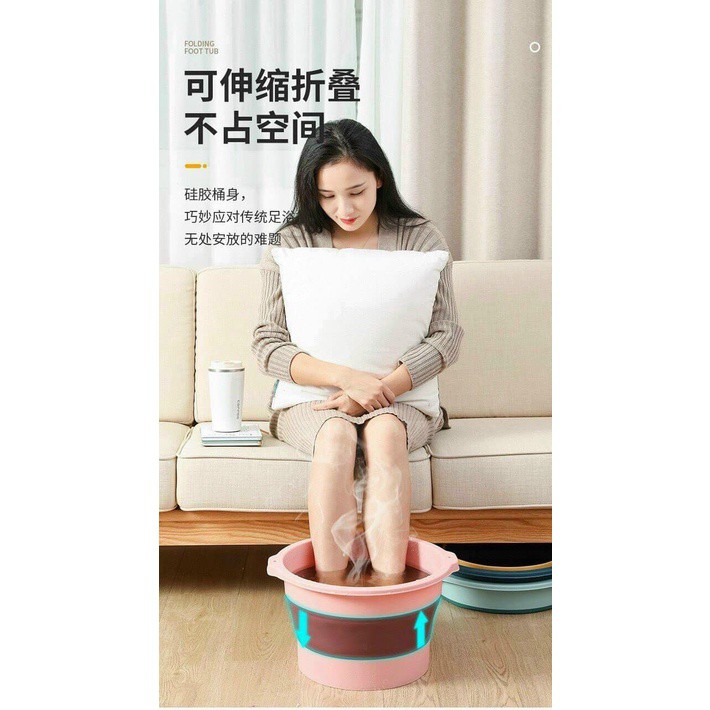 Chậu ngâm chân gấp gọn bồn massage cao cấp hỗ trợ trị liệu tốt cho sức khỏe XIAOMIMI S021